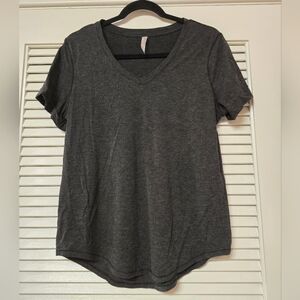 Velocity - Grey Short-Sleeve Casual Top